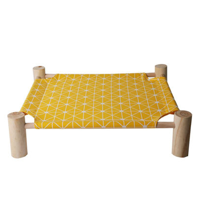 Pet Hammock Durable Cat Bed Removable Washable Wood Kennel Pet House Supplies