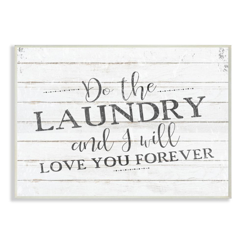 « do the blanchisserie salle de bain word design », impression sur toile, H 10 po x l 15 po x P 0,5 po, Plaque murale