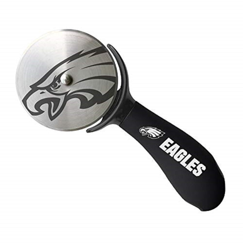 Philadelphia Eagles Stainless Steel Pizza Cutter with Rubber Handle