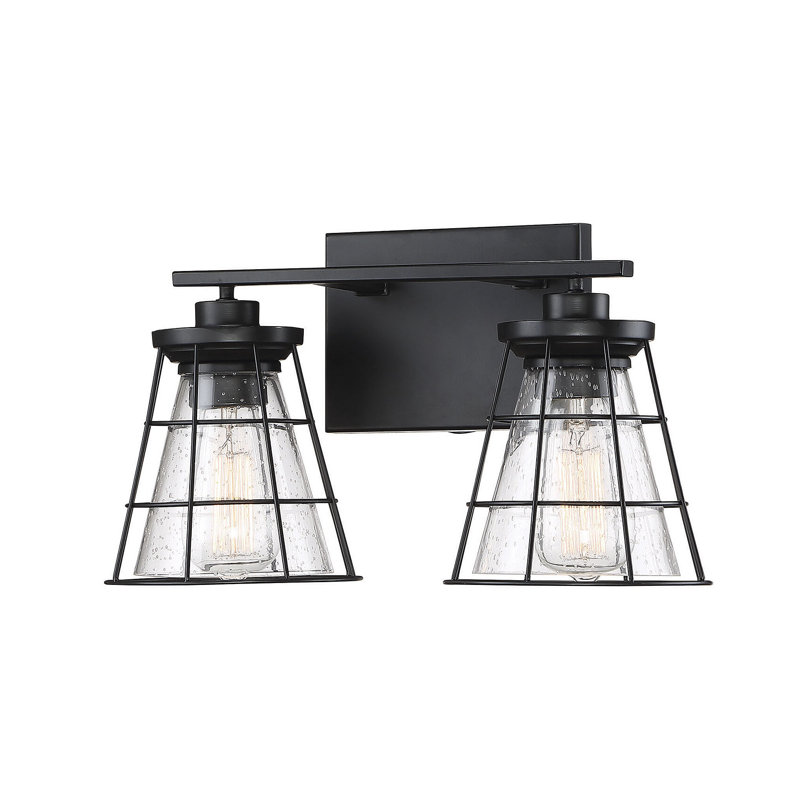 Éclairage pour meuble-lavabo noir Zahir