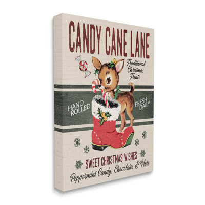 " Candy Cane Lane Vintage Reindeer Boot " by Jo Moulton