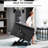 Gray Electric Recliner For Elderly - Power Lift, Remote Control, Side Pockets Living Room Elderly- Lift Chair Linen-Feel, Remote, Comfort