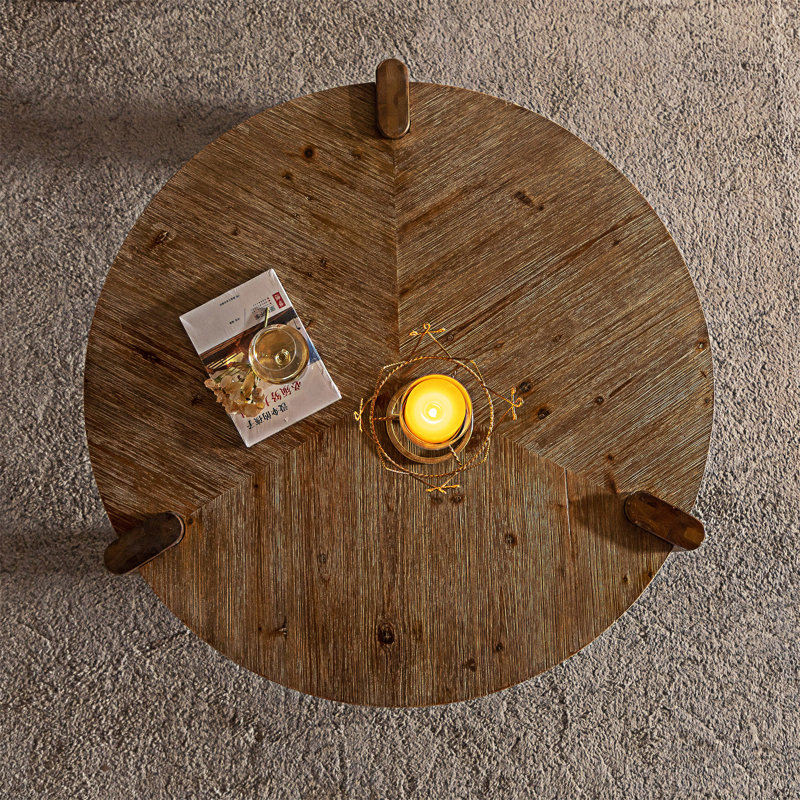 Table basse ronde en bois