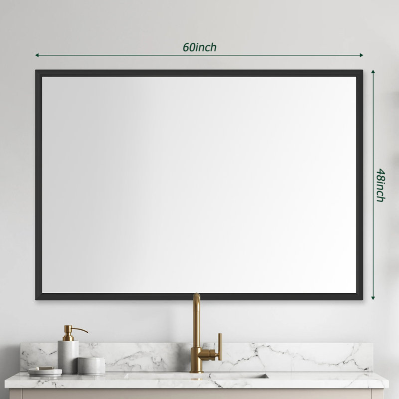 Aluminium Rectangle Wall Mirror, 48'' x 60''