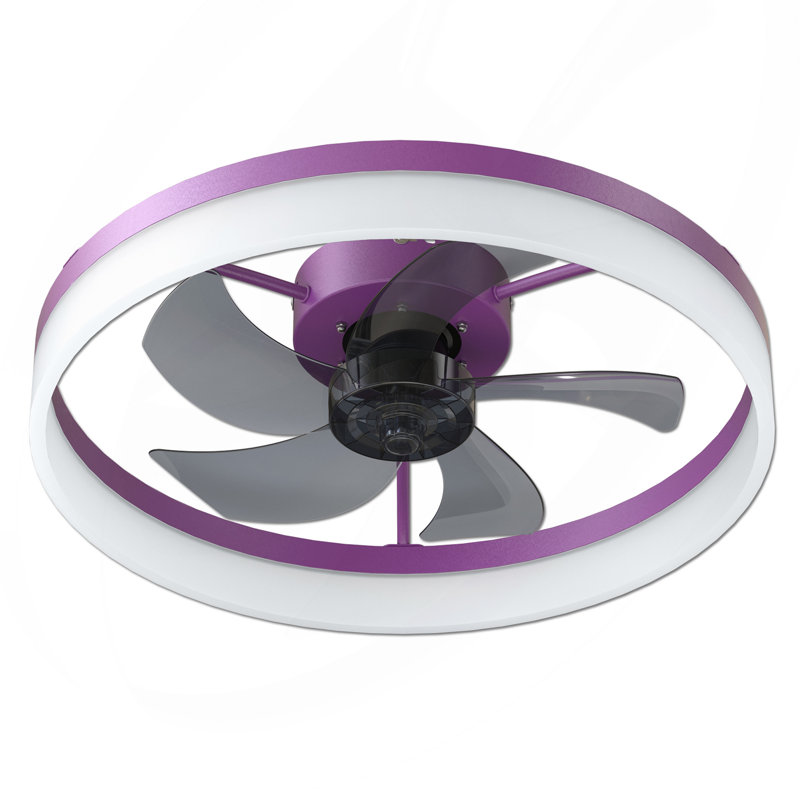 Ventilateurs de plafond modernes à DEL avec lumières Installation encastrée à intensité variable de ventilateurs de plafond minces