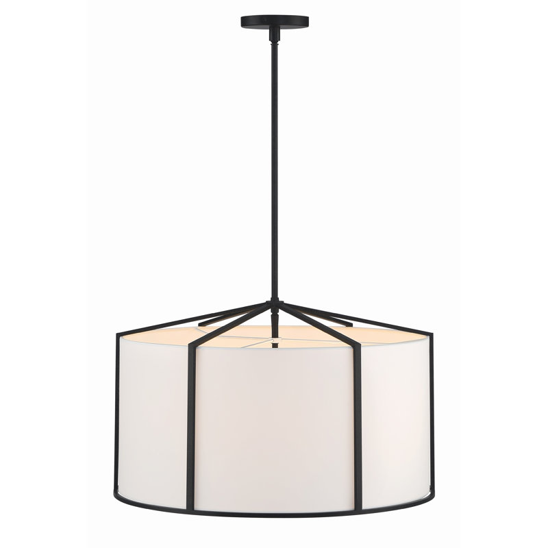 Luminaire suspendu tambour à 6 lumières Pasadena