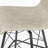 Rikhil Swivel Upholstered Counter Stool with Metal Frame-62173289-62173290