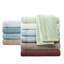 Drap de très grande taille 4 pièces bourgogne, 100% velours lisse, comprend drap plat, 2 taies d'oreiller ajustées et élastiques pour matelas de 16 po, en bourgogne, doux et brossé