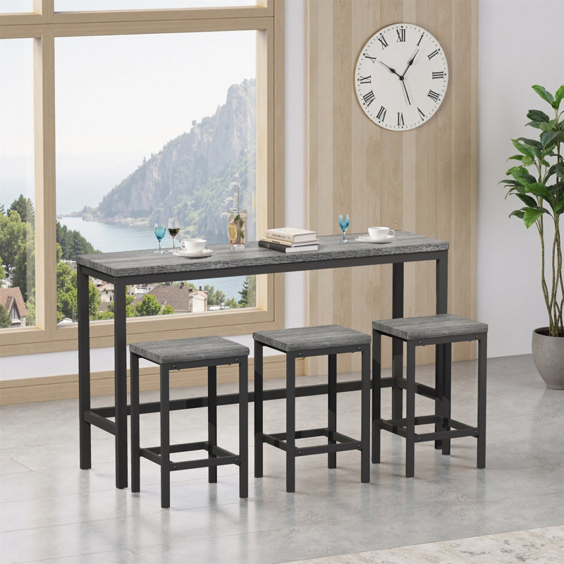 Table de salle à manger moderne, Gris, Gris