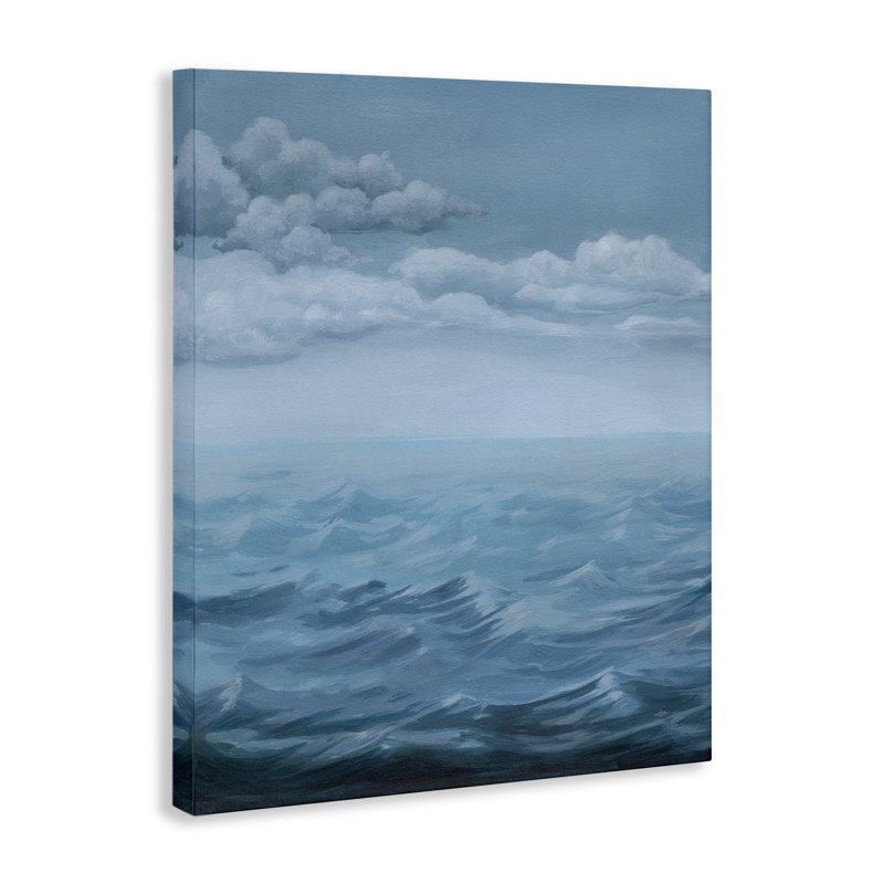  «Clouds over Rough Seas», art mural sur toile par Grace Popp, H 48 po x l 36 po