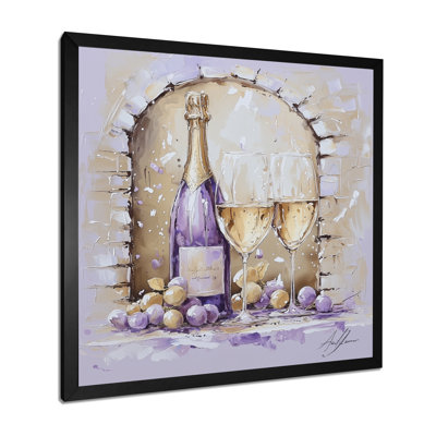 Wine Cellars Majestic In Winter I - Impression sur toile vin et champagne