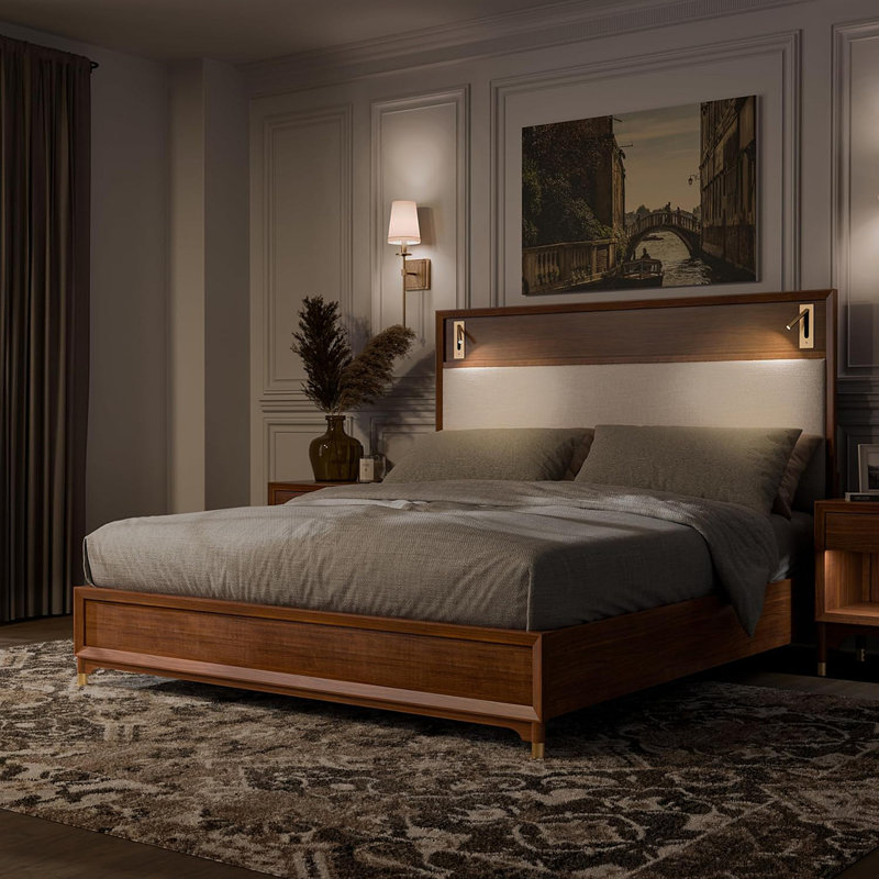 Mobilier de chambre à coucher Mid-Century Modern, Grand