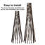 Treillis rond en bois extensible «H» H-1731985174