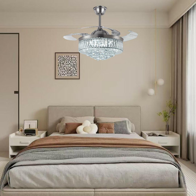 Luminaire suspendu en cristal 42 po
