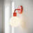 No tools wall light, rechargeable wall sconce, warm lighting Vermillion Red Poplight-1102482757