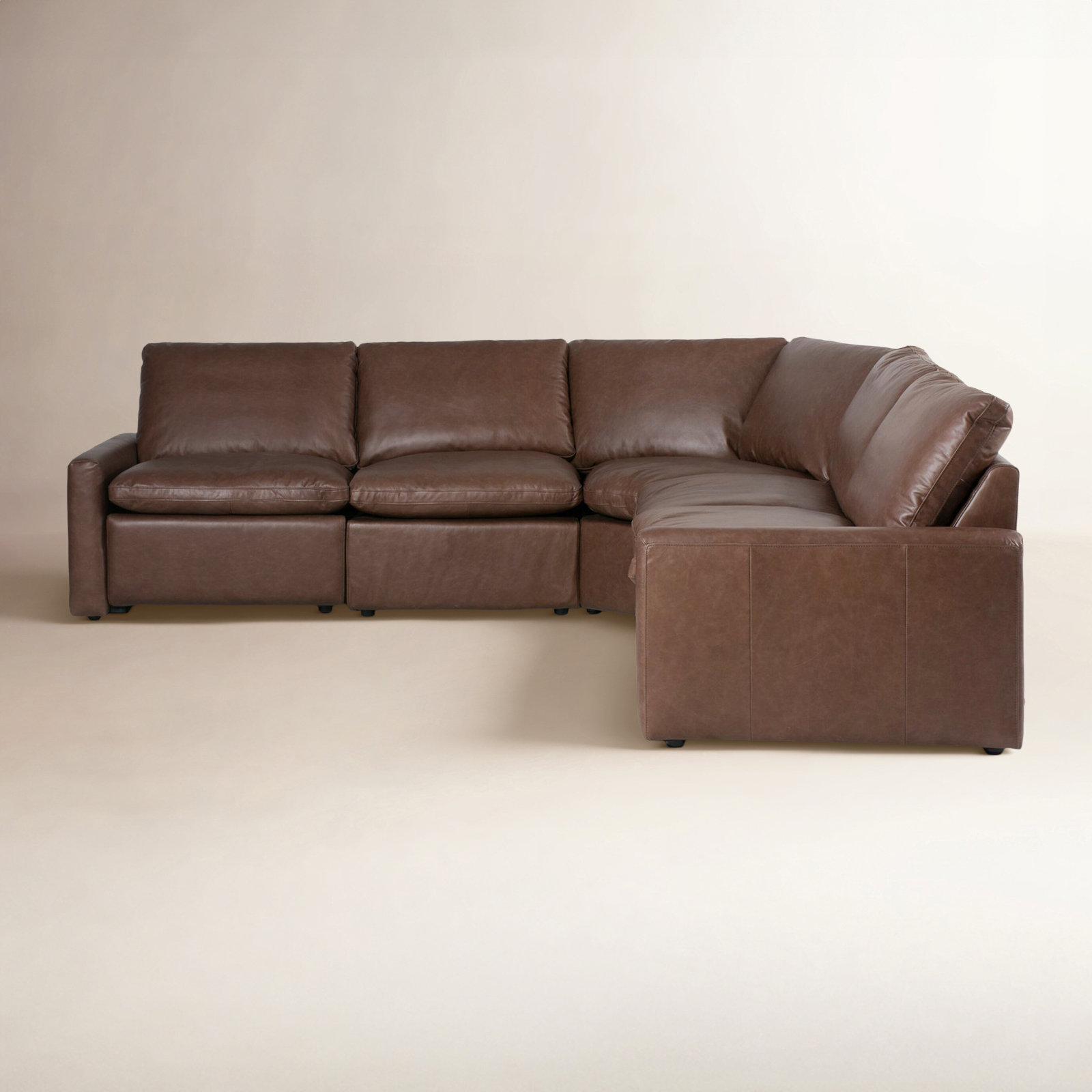Genuine Leather L-Sectional