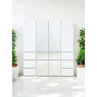 Armoire modulaire en bois avec tiroirs Elise