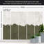 Murale pelez et collez - Vert olive et gris-596925550