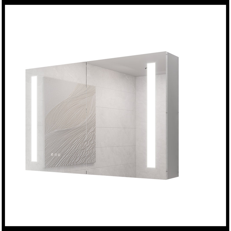 Armoire à pharmacie avec miroir 3 tablettes Khylan, H 24 po x l 36 po x P 6 po