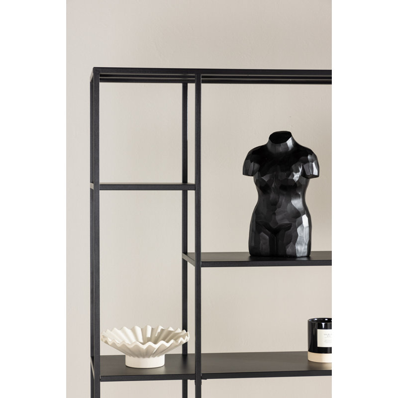 Trumann 164cm H x 80cm W Steel Geometric Bookcase