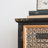 Vintage Storage Cabinet with Multi-Colored Drawers, 35 x 33 inches, Metal Mesh Design, Distressed Fir