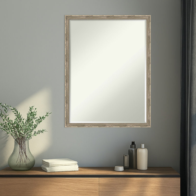 Miroir mural Mila, Argent argent