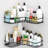  Kylis Corner Shower Caddy with 11lbs Capacity Per Shelf No-Drill Adhesive Mount Rustproof