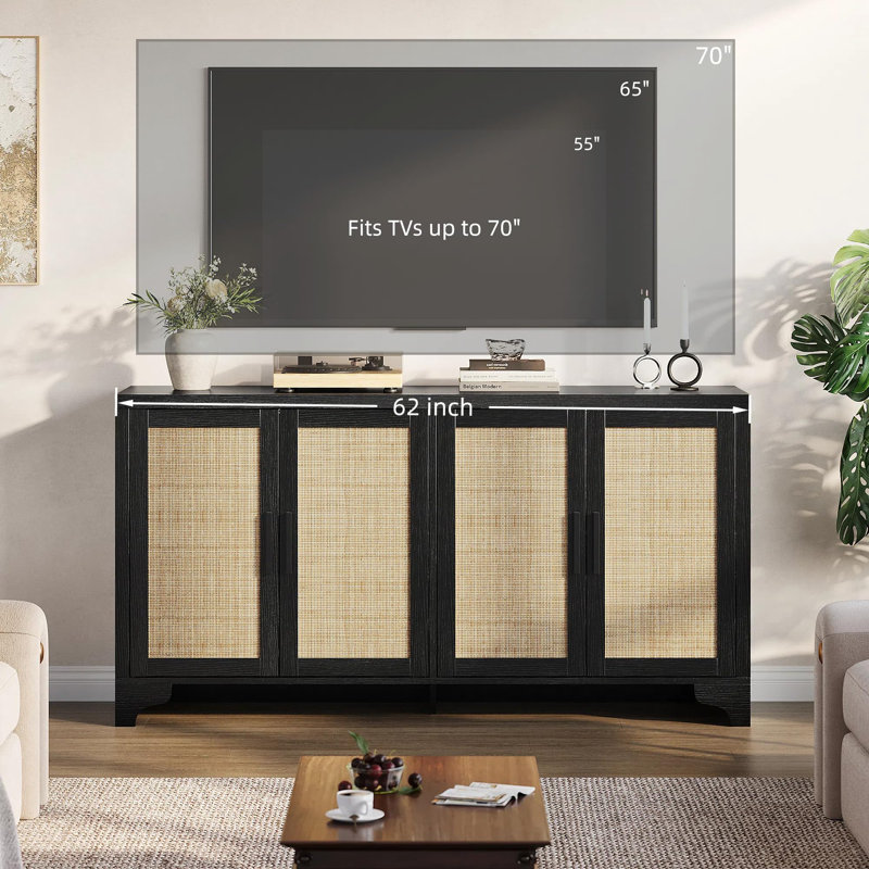 Meuble télé Boho Natural Rattan