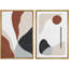 Reproduction de motifs abstraits et calmes sur toile Mid-Century-92285217-92285218