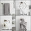 Ensemble d'accessoires de salle de bain 4 pièces comprenant un porte-serviette, un crochet à peignoir, une barre à serviettes de 24 po et un porte-papier hygiénique, nickel brossé-122663241