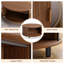 31.5" Modern Round Coffee Table With 360° Curved Sliding Door-1323270125