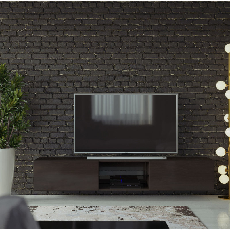 Bertin Unfinished TV Stand for TVs up to 75", Brown
