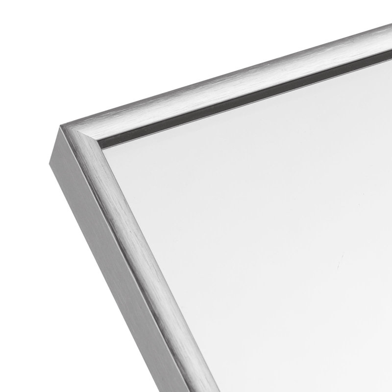 Betzalel Metal Flat Mirror, 63.54" x 20.63", Sliver