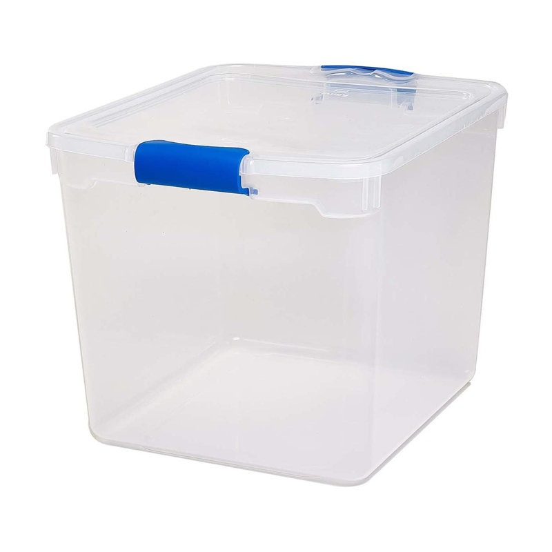 Homz Plastic Storage Tub & Tote, Blue