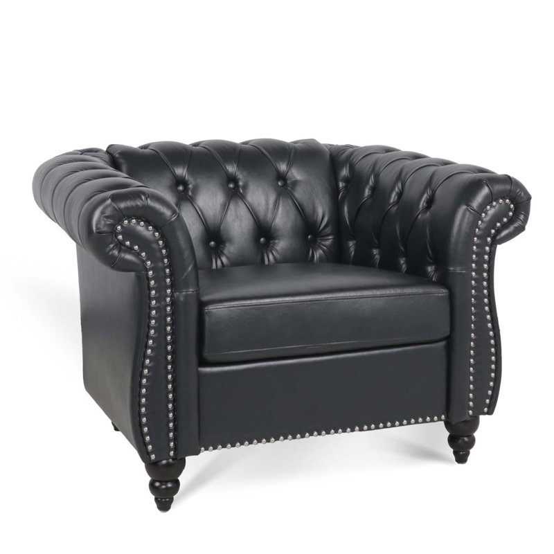 1 Seater Sofa, Black