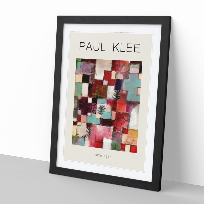 Red Green and Violet Rhythms by Paul Klee - Picture Frame Graphic Art, 48cm H x 36cm W x 2cm D