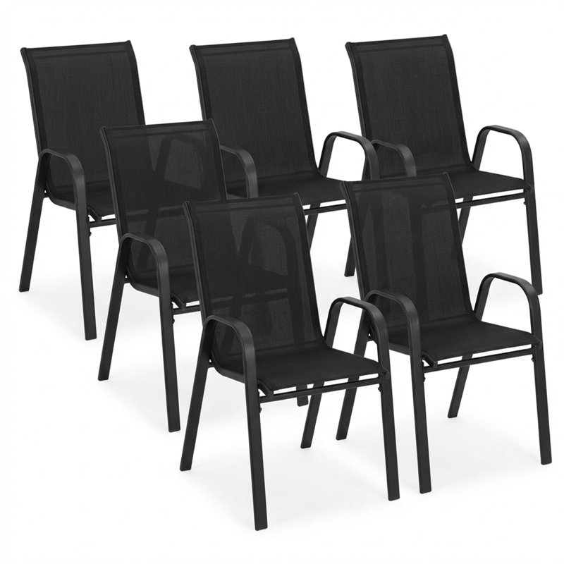 Ensemble de chaises de salle à manger 6 pièces Teslin