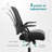 Game Chairs, Ergonomic Mid-Back Mesh Rolling Work Swivel Task Chairs With Wheels, Comfortable Lumbar Support, Comfy Arms For-41269574