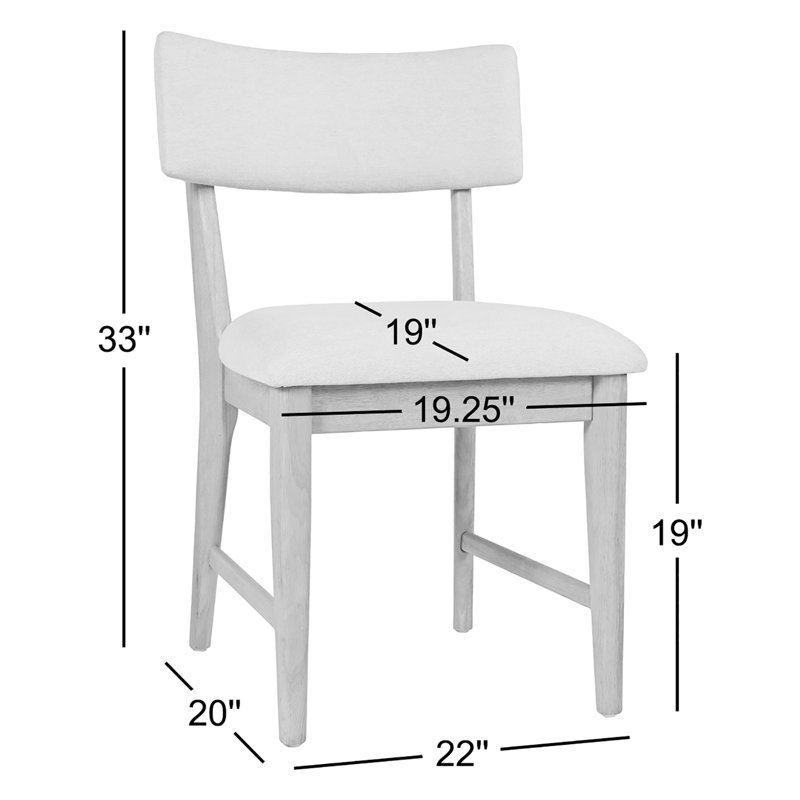 Chaise de salle à manger rembourrée Helina, Naturel