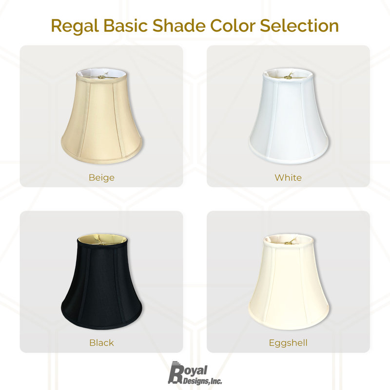 Abat-jour de base Royal Designs, Inc., H 10,5 po x l 12 po x P 12 po, Beige