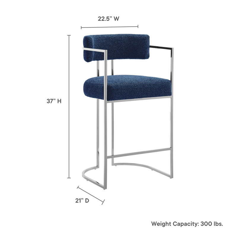 Tabouret de comptoir Huron, Marine