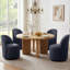 Chaise pivotante rembourrée entièrement assemblée-120653824