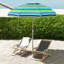 Parasol portatif 6 'avec ancre de sable et sac inclinable multicolore