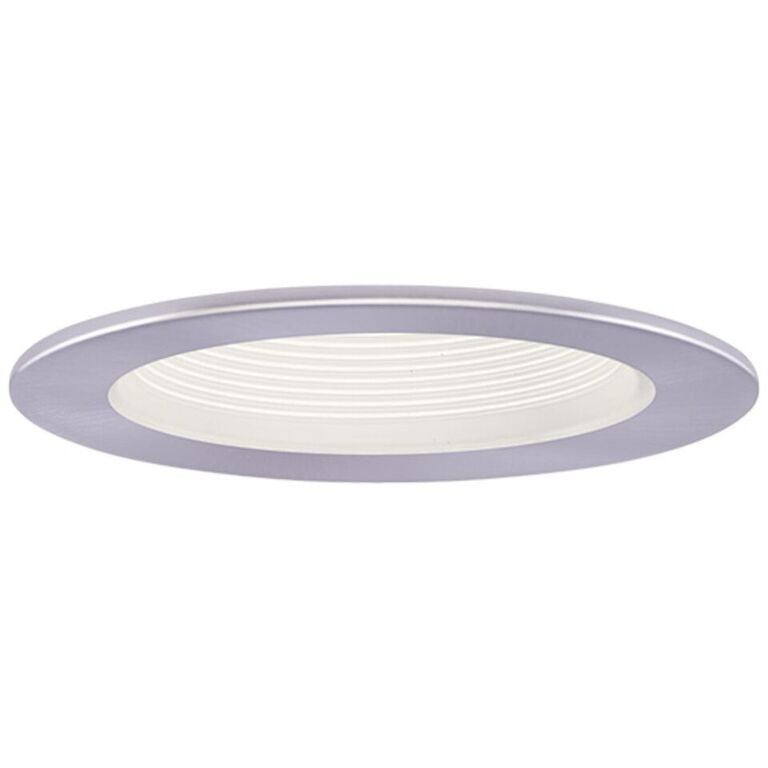 Bordure basse 4 po, Blanc / Nickel
