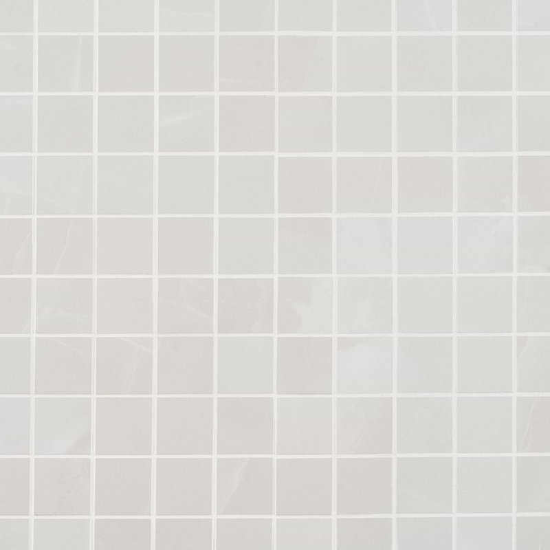 Dreamstone 2X2 Matte Porcelain Mosaic, Aztec Onyx Bianco Matte
