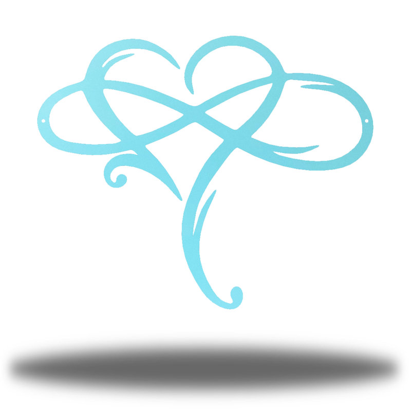 Décoration murale Chirsty Infinite Love, Écume de mer, H 36 po x l 36 po x P 0,01 po