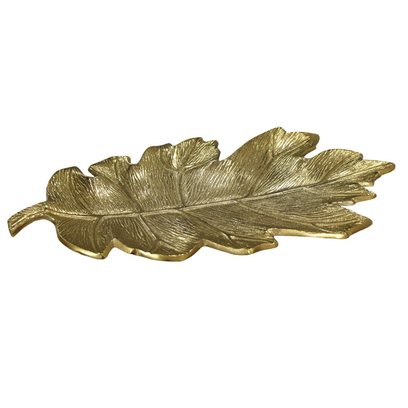 Red Barrel Studio® Aluminum Tray, Gold