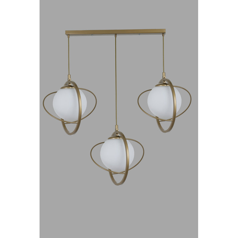 Chandle Chandelier, Antique/White