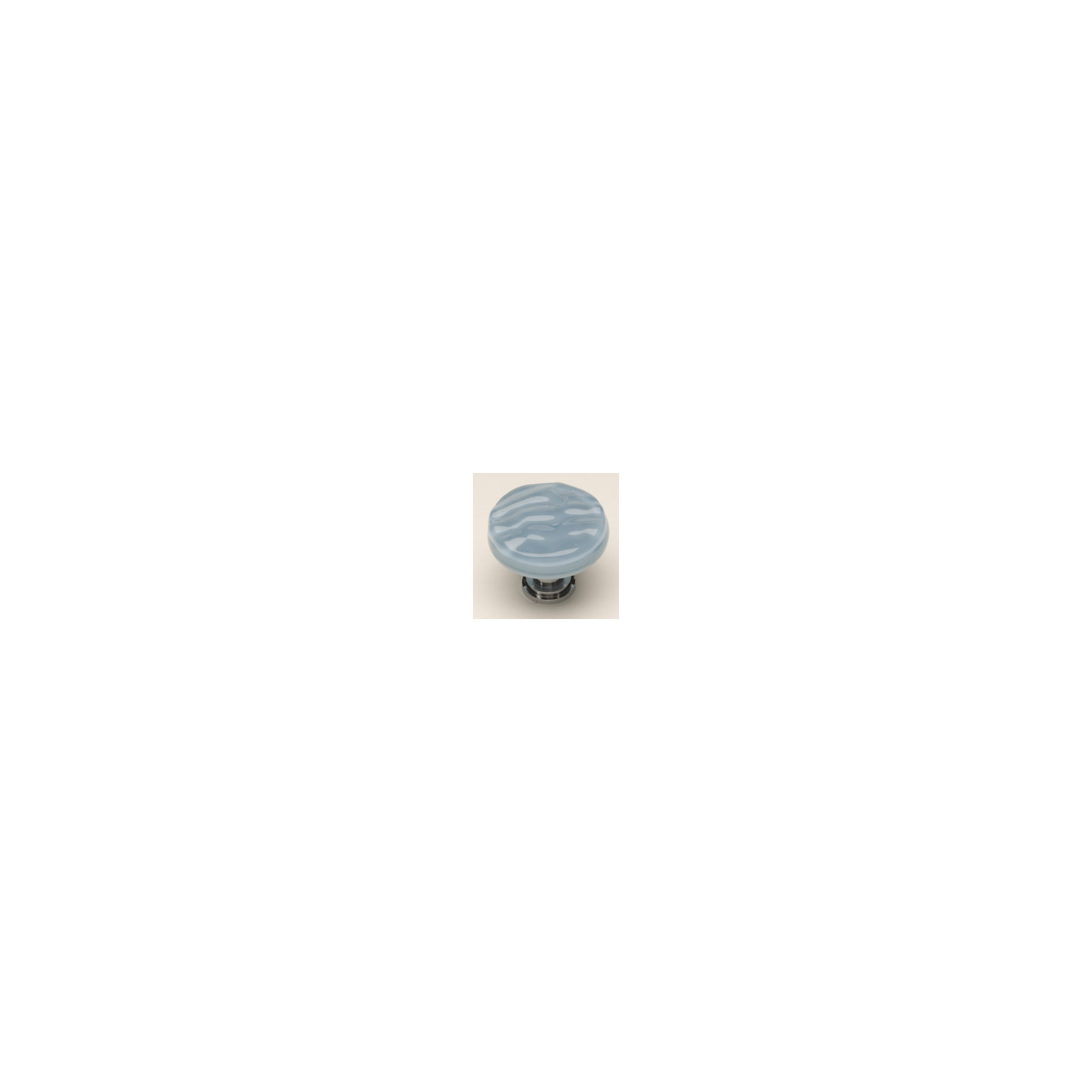 Glacier Mushroom Knob Knob, Oil Rubbed Bronze, Powder Blue