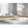 Compson 3-Piece Round Coffee And End Table Set Gold